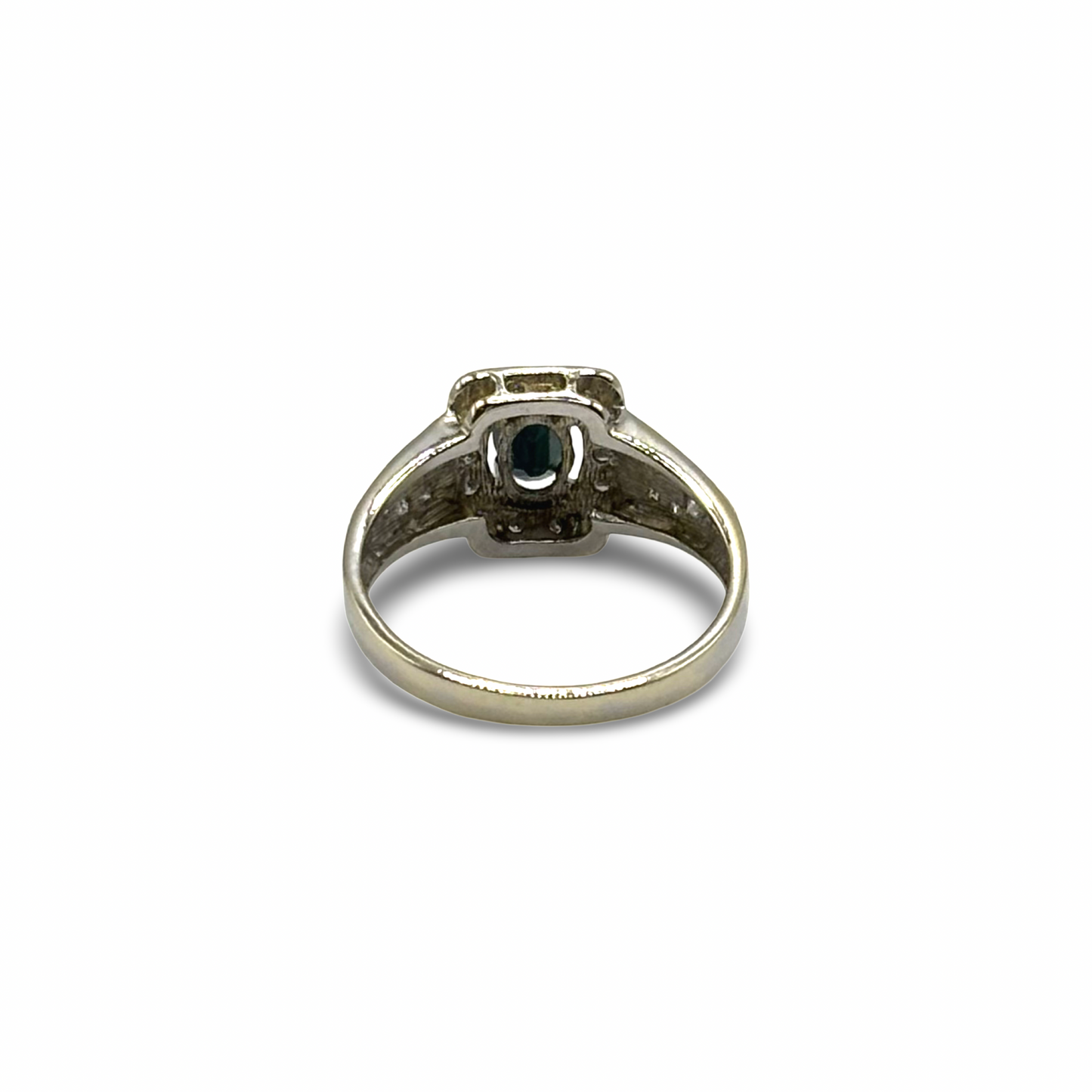 Ring Weißgold 585 / 14kt Saphire Diamanten