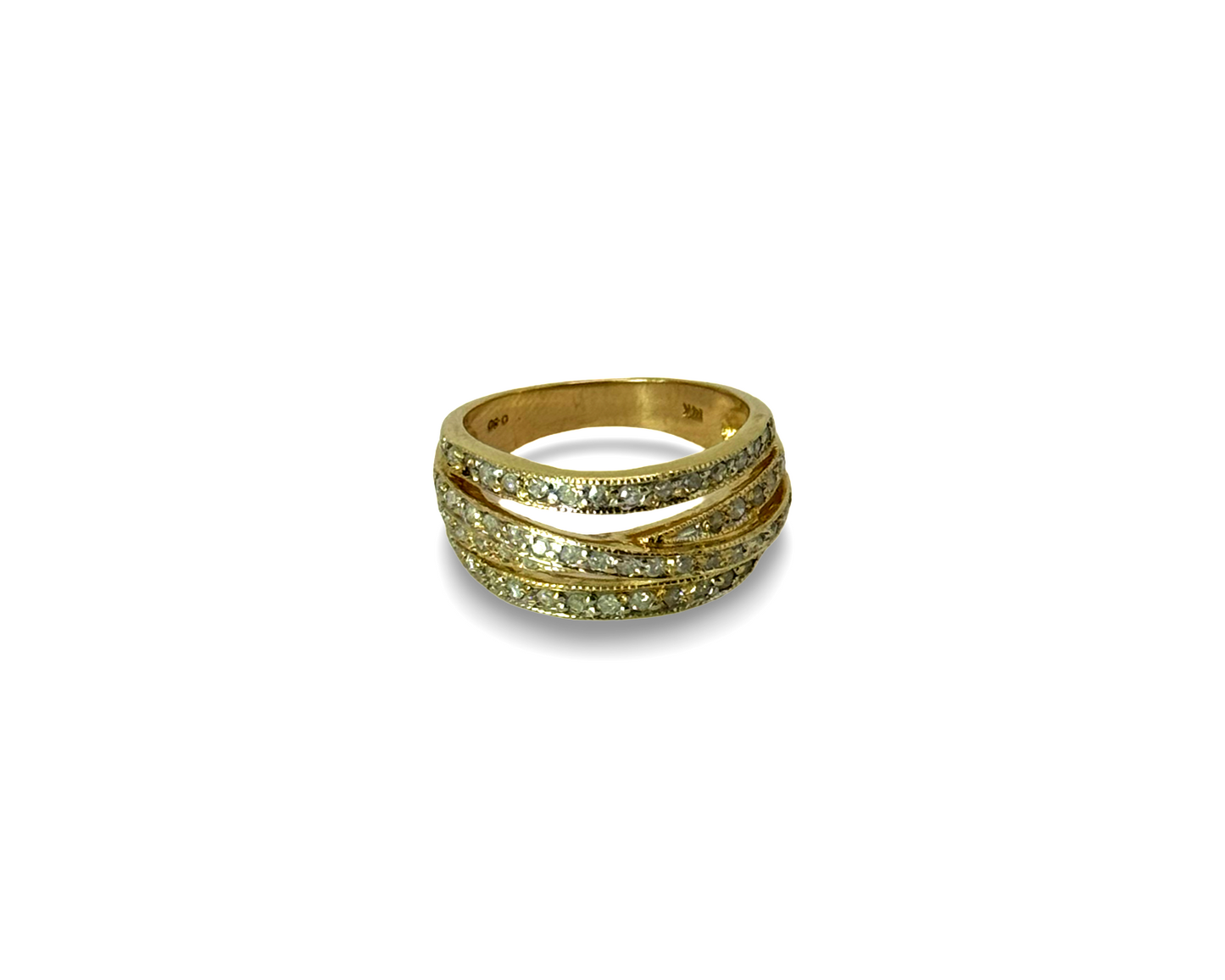 Ring, 585, 14 Karat, Diamanten, Brillanten, Bling Bling