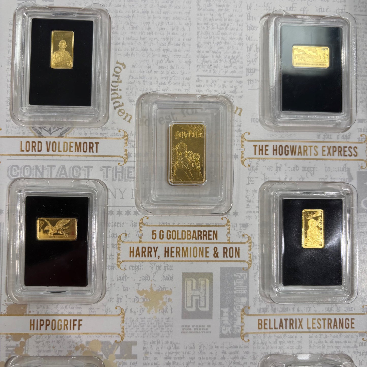 Barren Harry Potter Gelbgold 999 / Fein limitierte Sammlung
