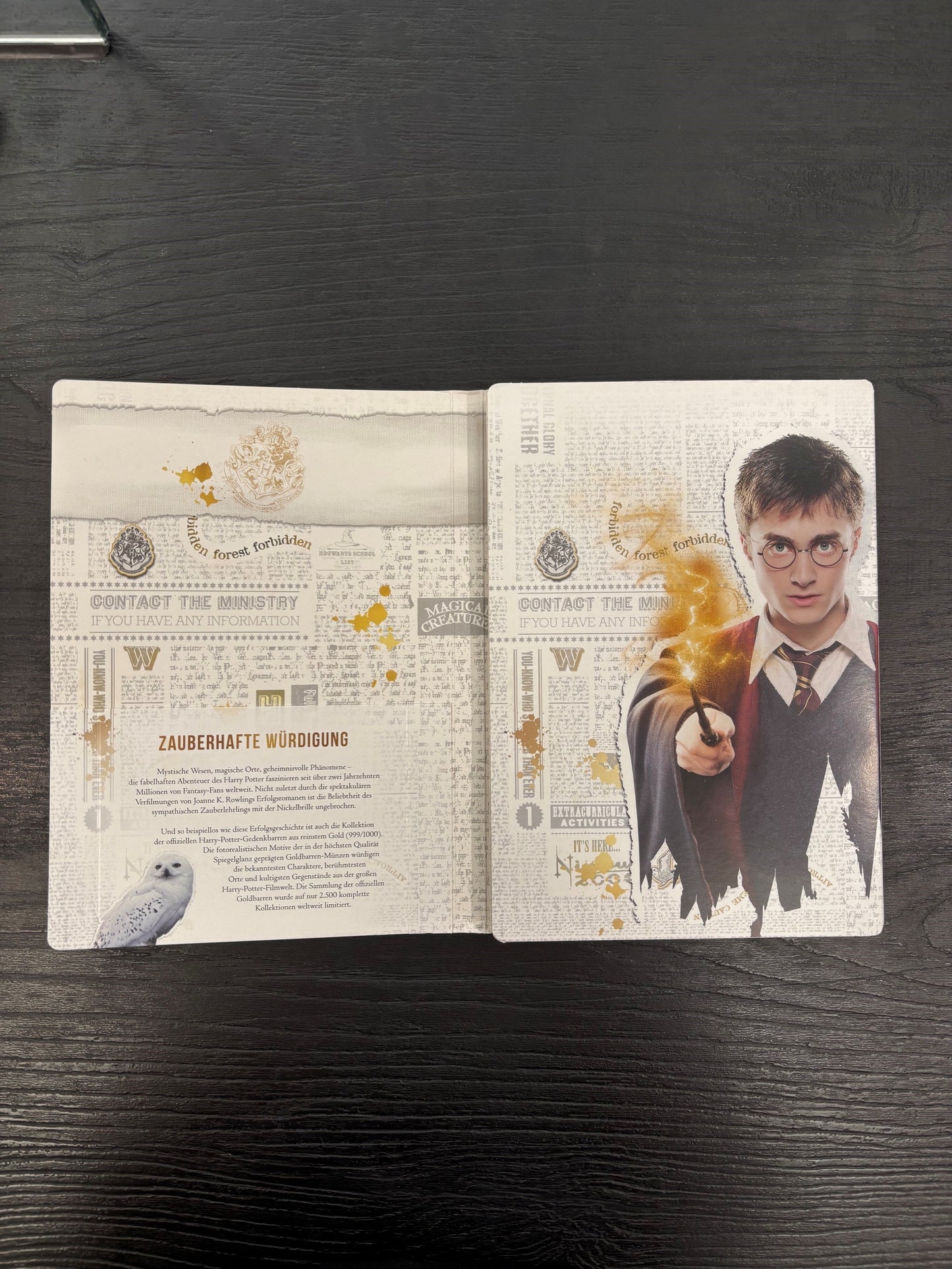 Barren Harry Potter Gelbgold 999 / Fein limitierte Sammlung