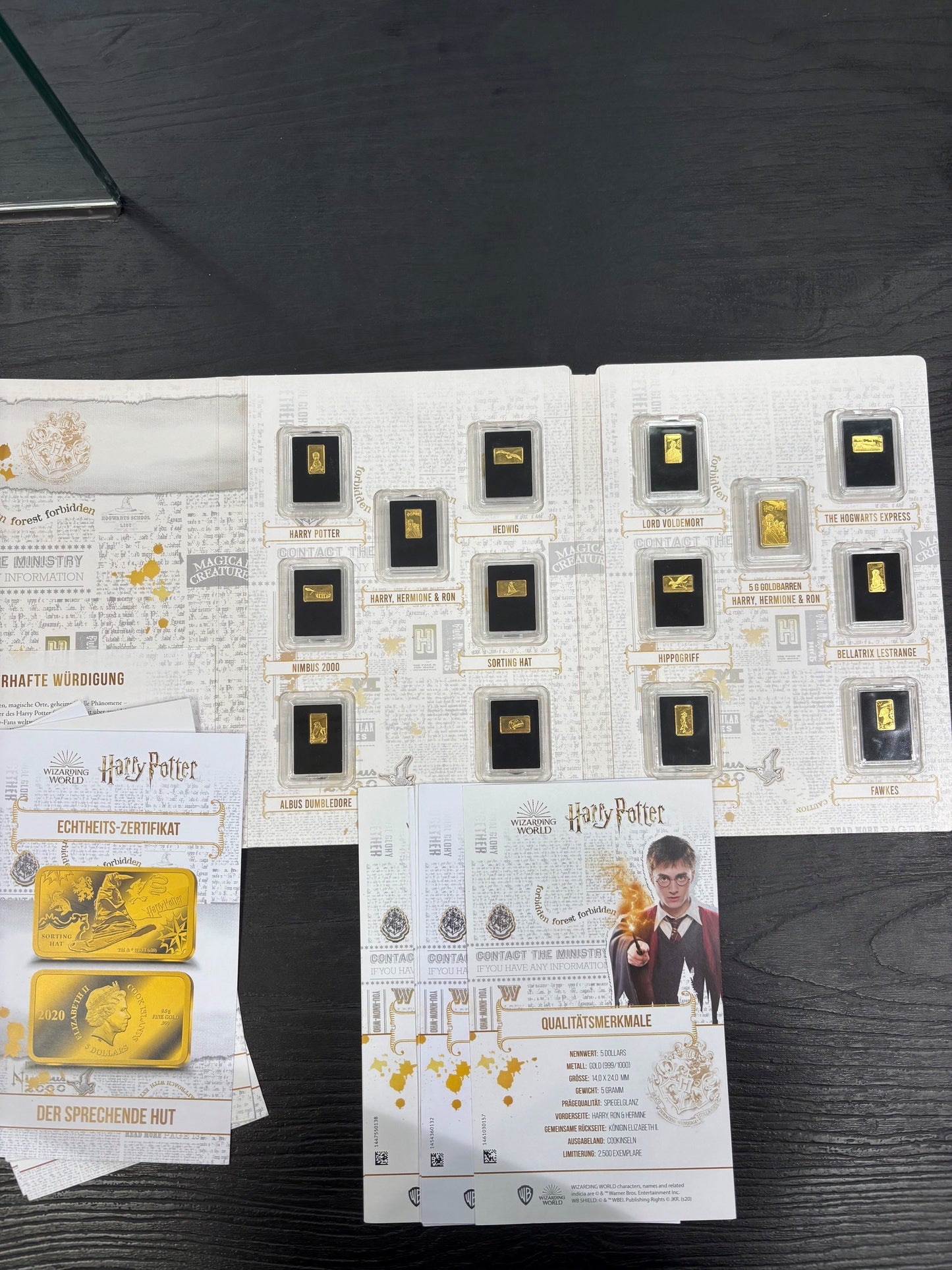 Barren Harry Potter Gelbgold 999 / Fein limitierte Sammlung