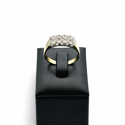 Ring Gelb/-Weißgold 585 / 14kt Diamanten