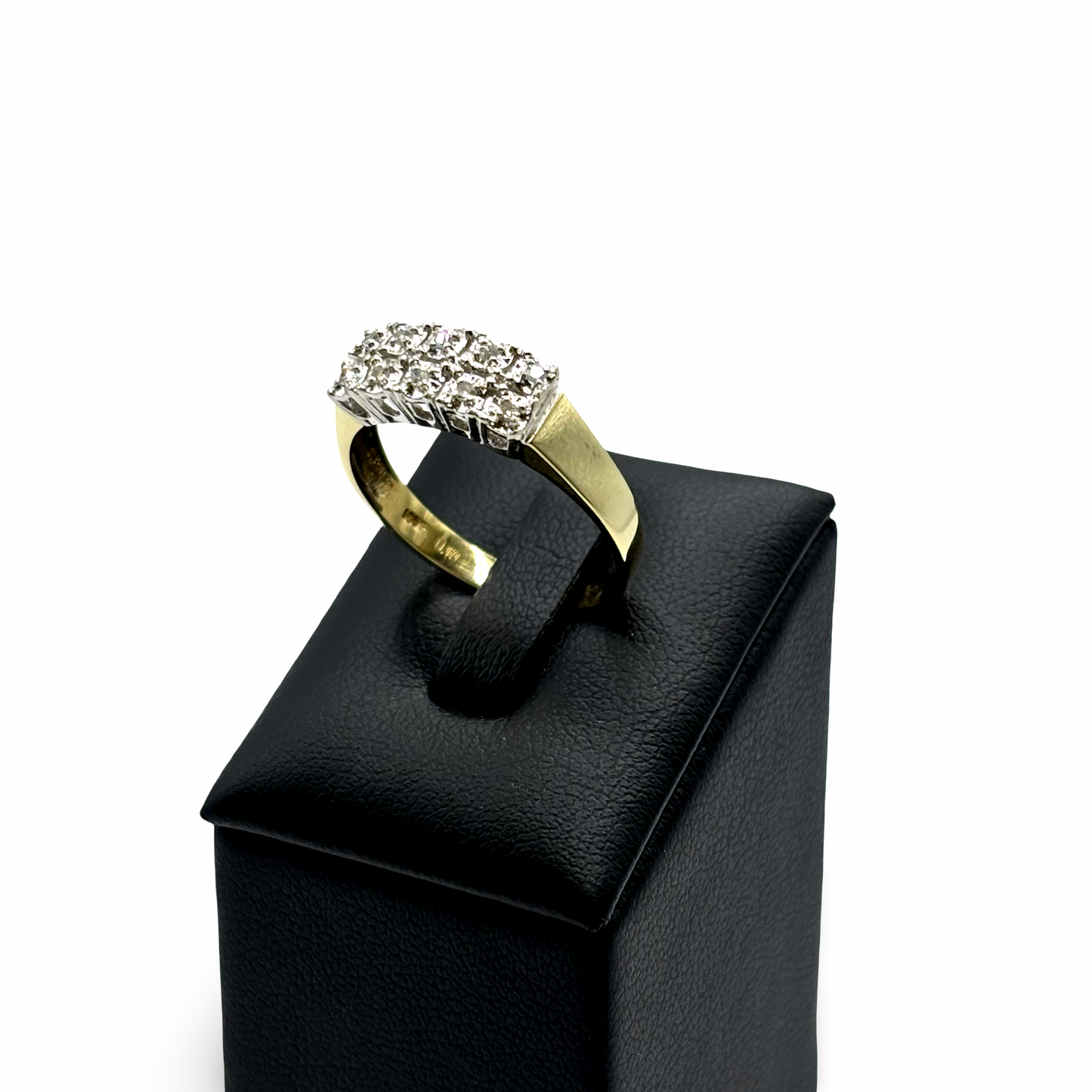 Ring Gelb/-Weißgold 585 / 14kt Diamanten
