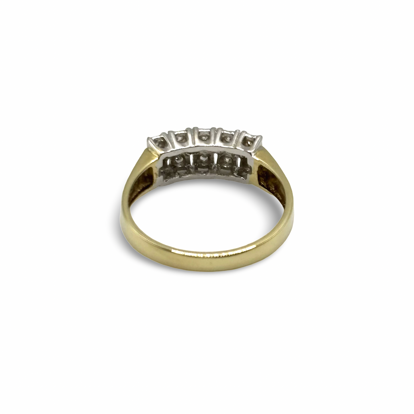Ring Gelb/-Weißgold 585 / 14kt Diamanten