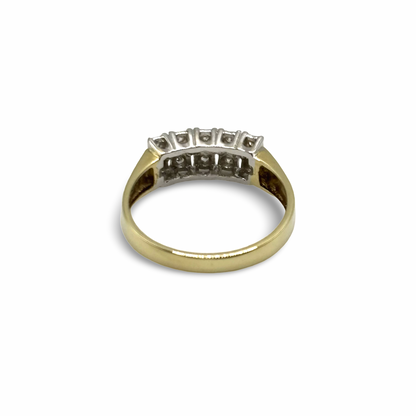 Ring Gelb/-Weißgold 585 / 14kt Diamanten