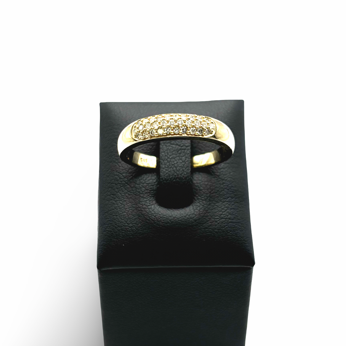 Ring Pavée Gelbgold 585 / 14kt Diamanten