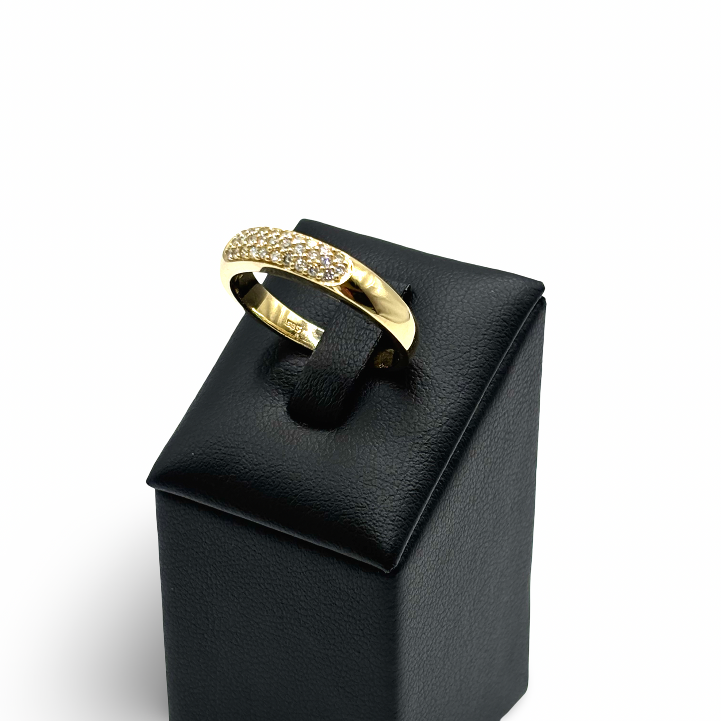 Ring Pavée Gelbgold 585 / 14kt Diamanten