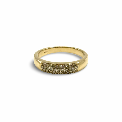 Ring Pavée Gelbgold 585 / 14kt Diamanten