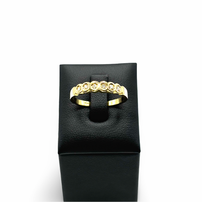 Ring Memoire Gelbgold 750 / 18kt Diamanten