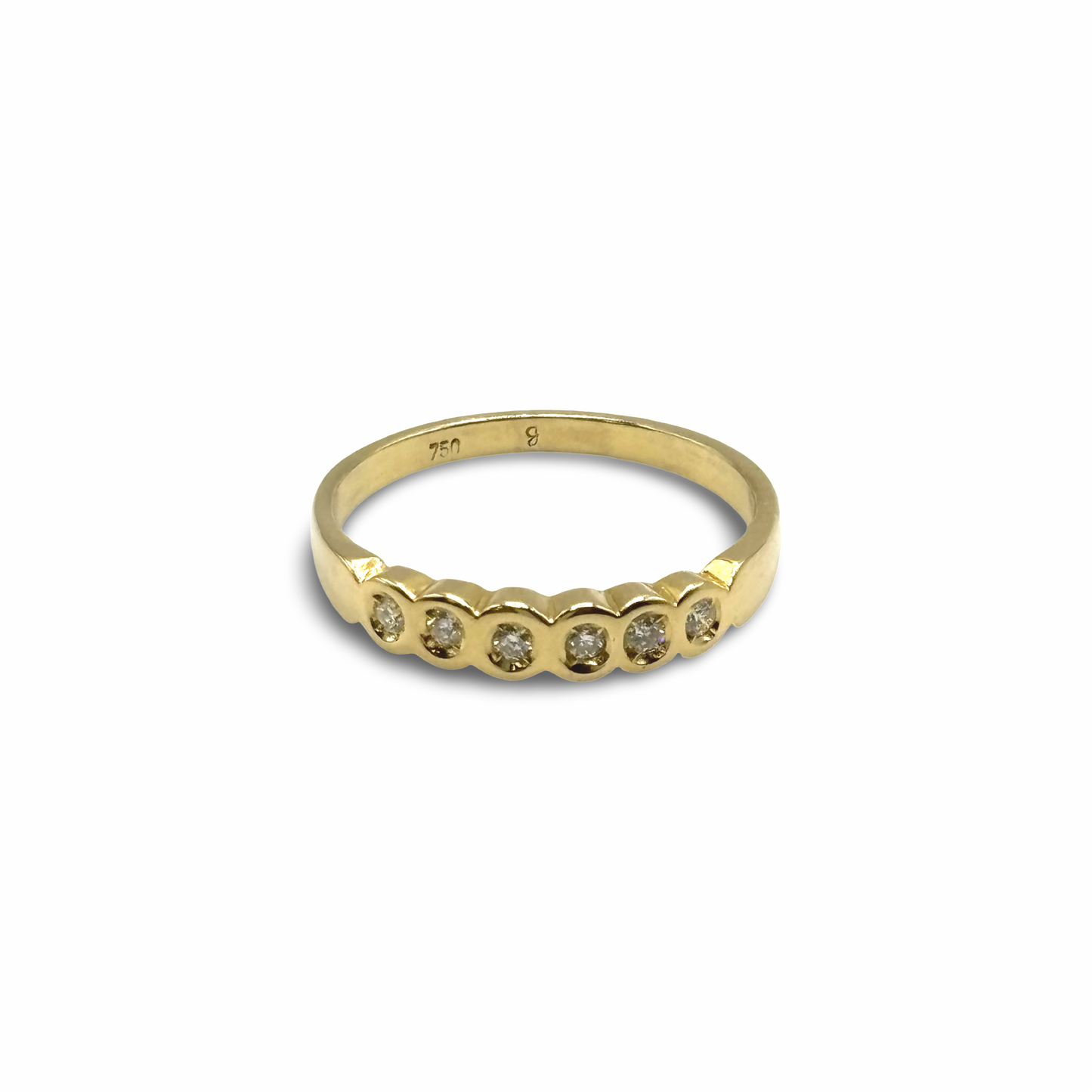 Ring Memoire Gelbgold 750 / 18kt Diamanten