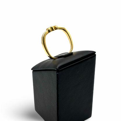 Ring kubisch Gold 750 / 18kt Diamant