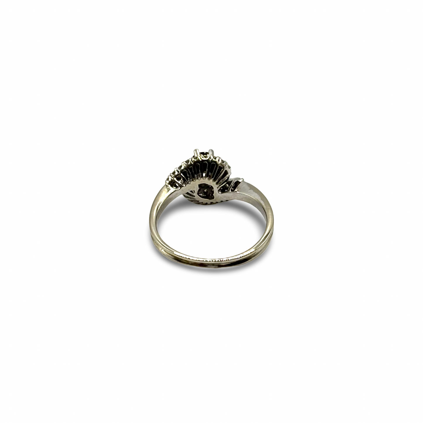 Ring Weißgold 750 / 18kt Rubin Diamanten