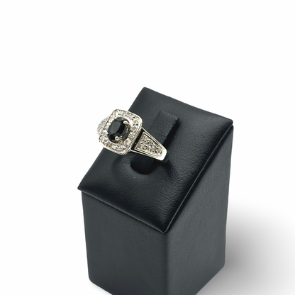 Ring Weißgold 585 / 14kt Saphire Diamanten