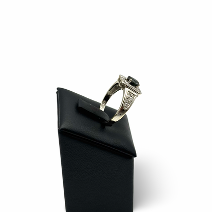 Ring Weißgold 585 / 14kt Saphire Diamanten