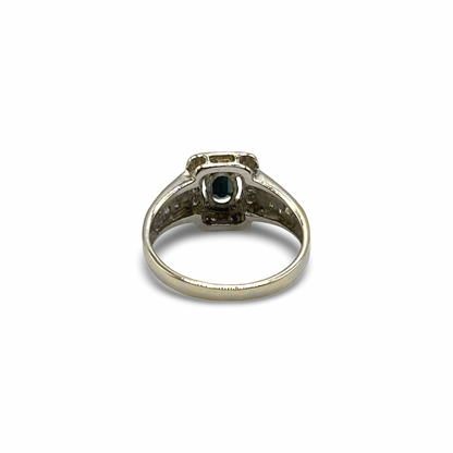 Ring Weißgold 585 / 14kt Saphire Diamanten
