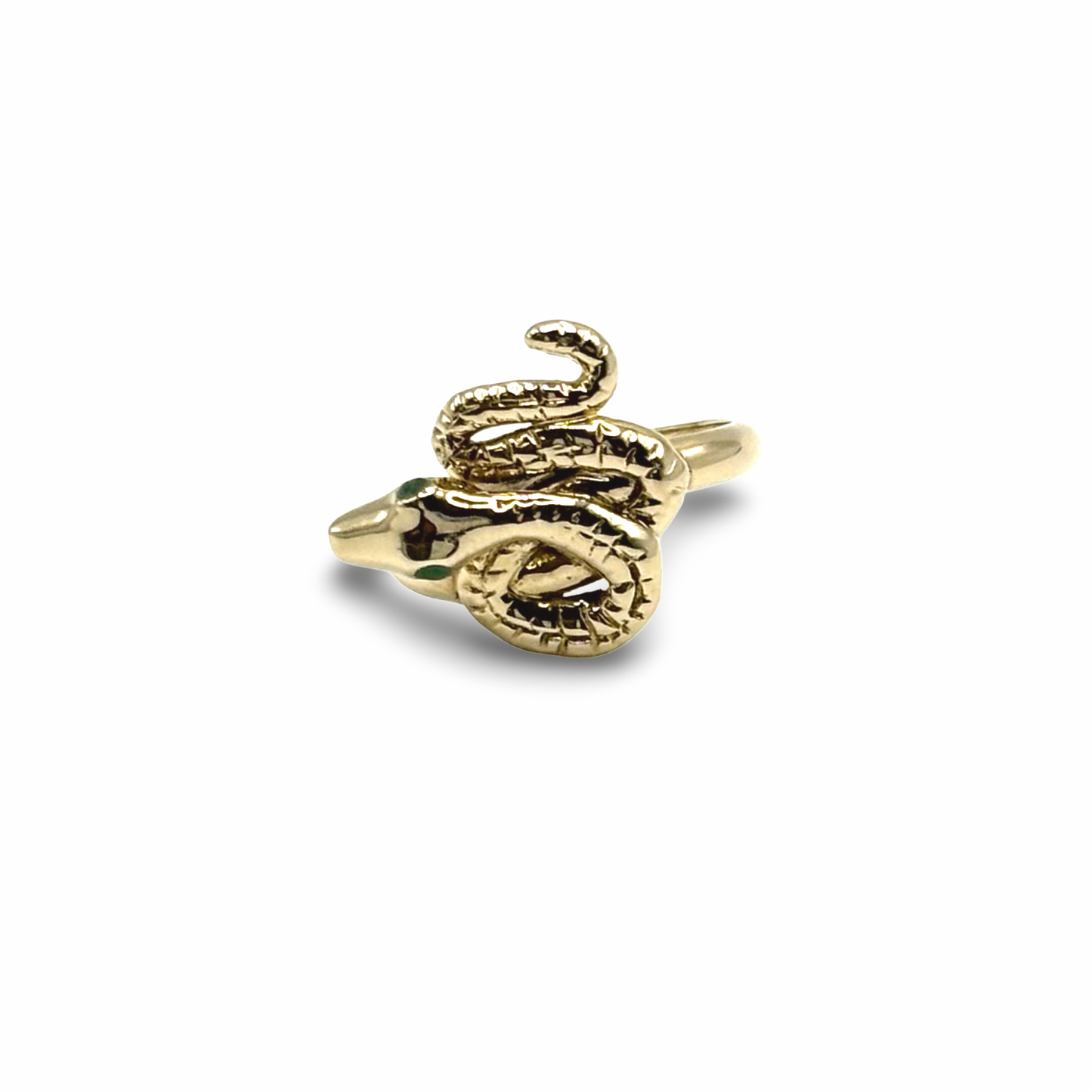 Ring Schlange Gold 585 / 14kt Smaragd