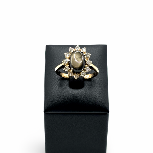 Ring Ballarina Rosé/-Weißgold 708 / 17kt Saphir Diamanten