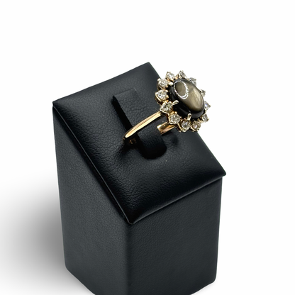 Ring Ballarina Rosé/-Weißgold 708 / 17kt Saphir Diamanten