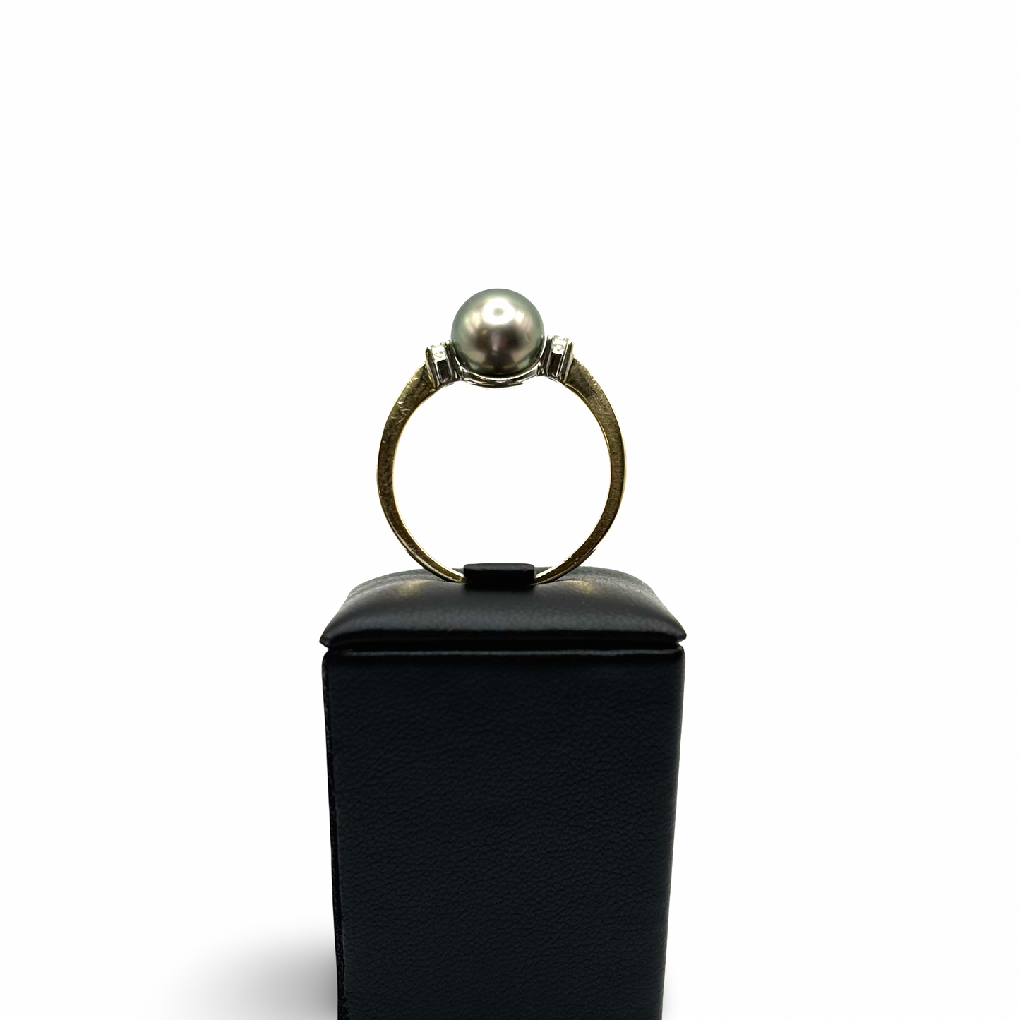 Ring Gelb/-Weißgold 585 / 14kt Tahiti-Perle Diamanten