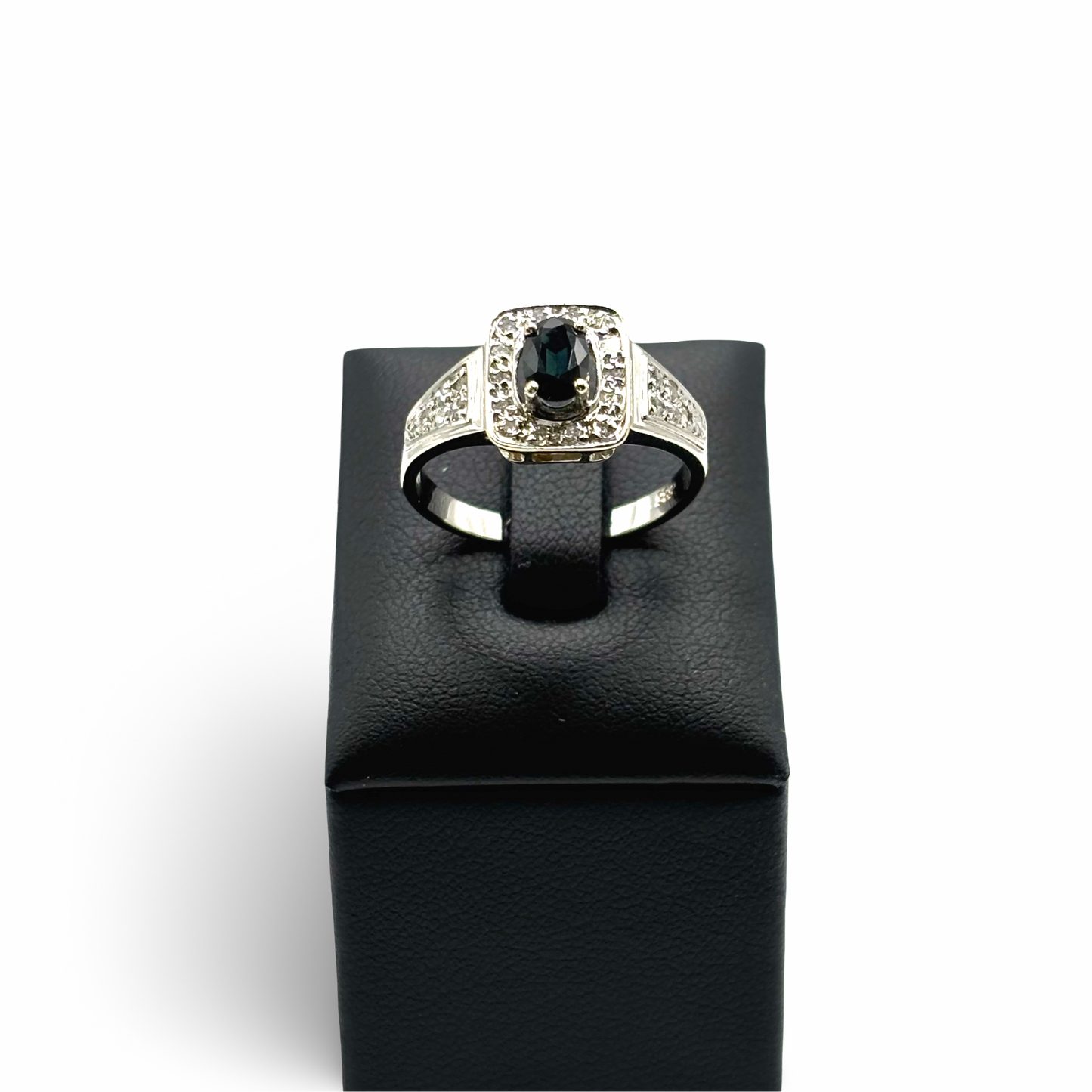 Ring Weißgold 585 / 14kt Saphire Diamanten