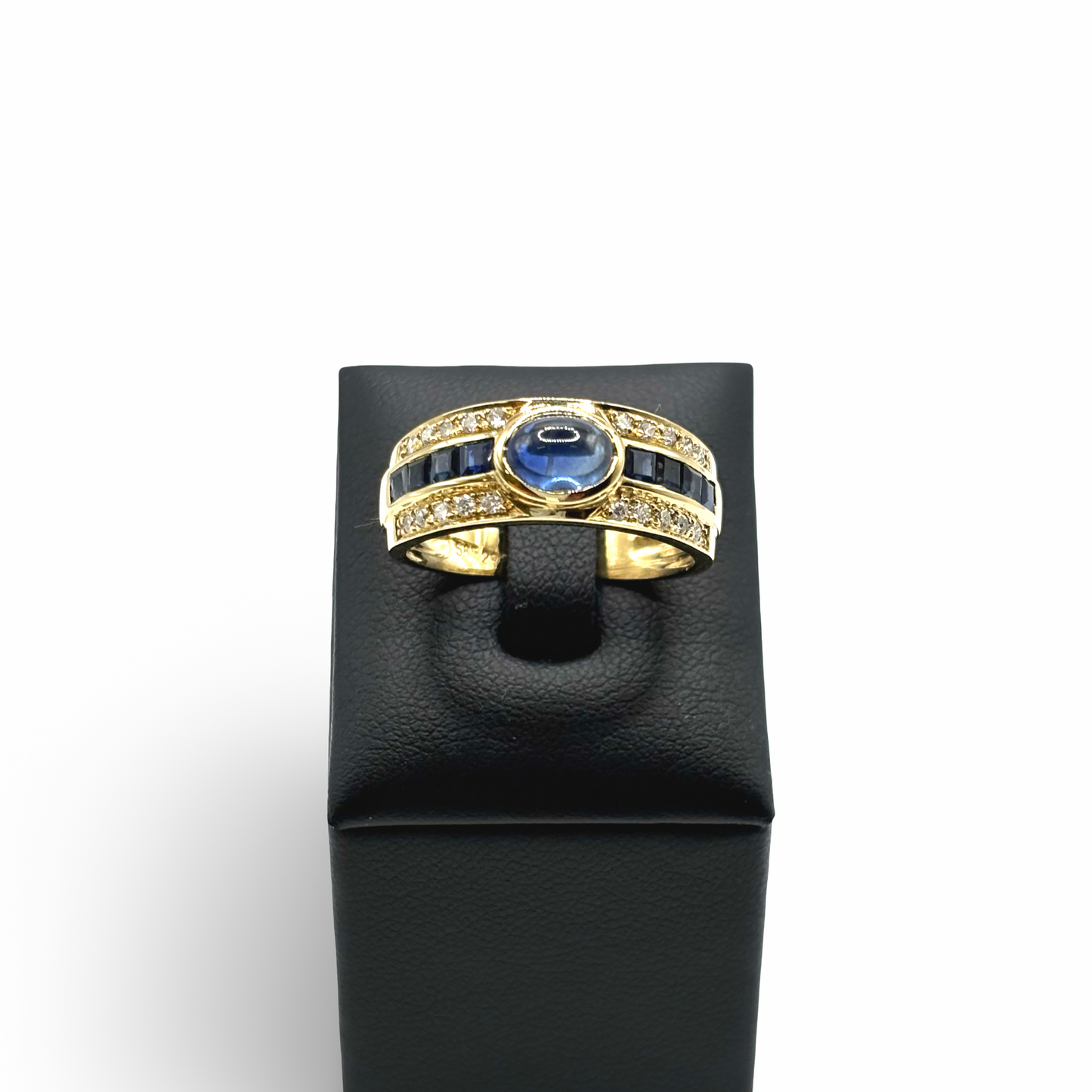 Ring Gelbgold 585 / 14kt Saphire Diamanten