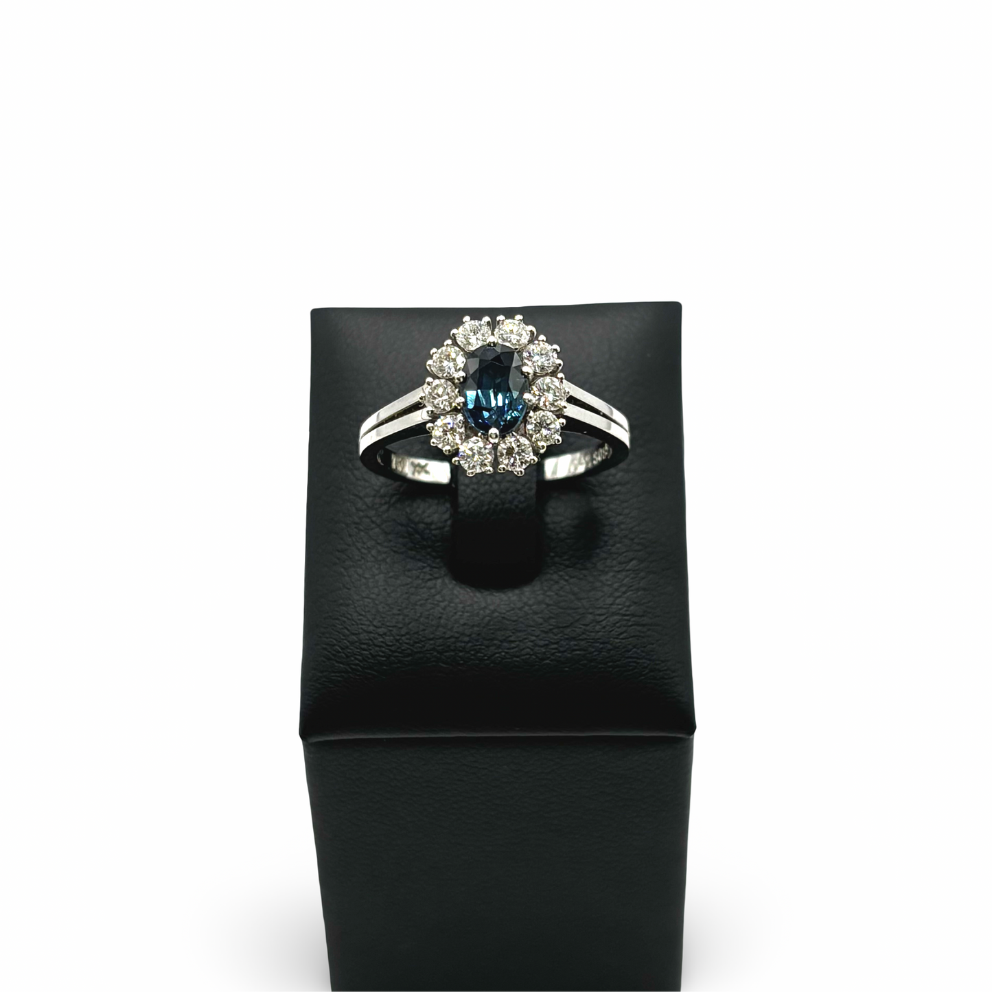 Ring Ballerina Weißgold 750 / 18kt Saphir Diamanten
