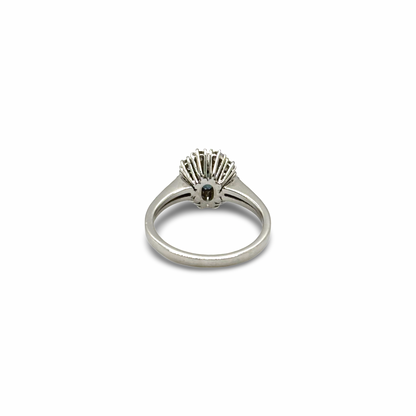 Ring Ballerina Weißgold 750 / 18kt Saphir Diamanten