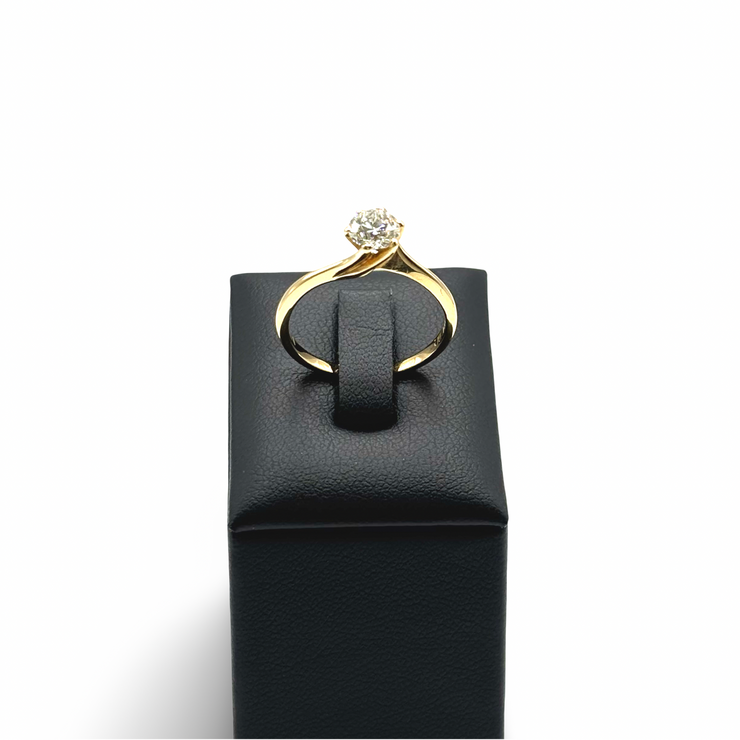Ring Solitär Gelbgold 585 / 14kt Diamant