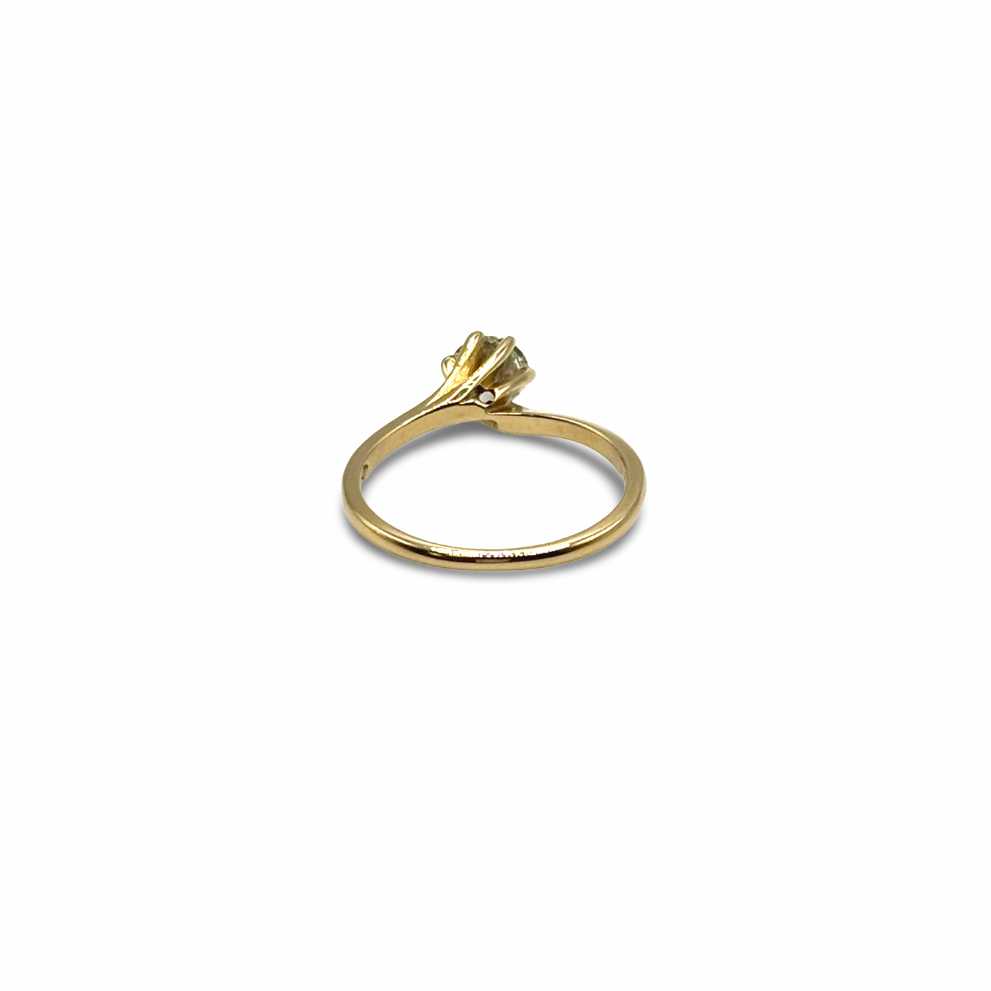 Ring Solitär Gelbgold 585 / 14kt Diamant