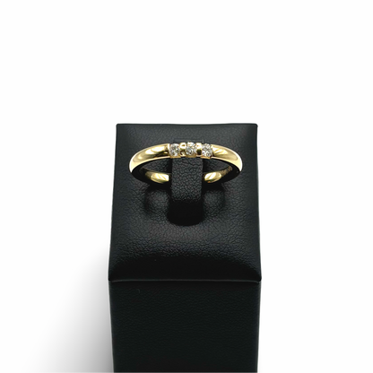Ring Memoire Gelbgold 750 / 18kt Diamanten