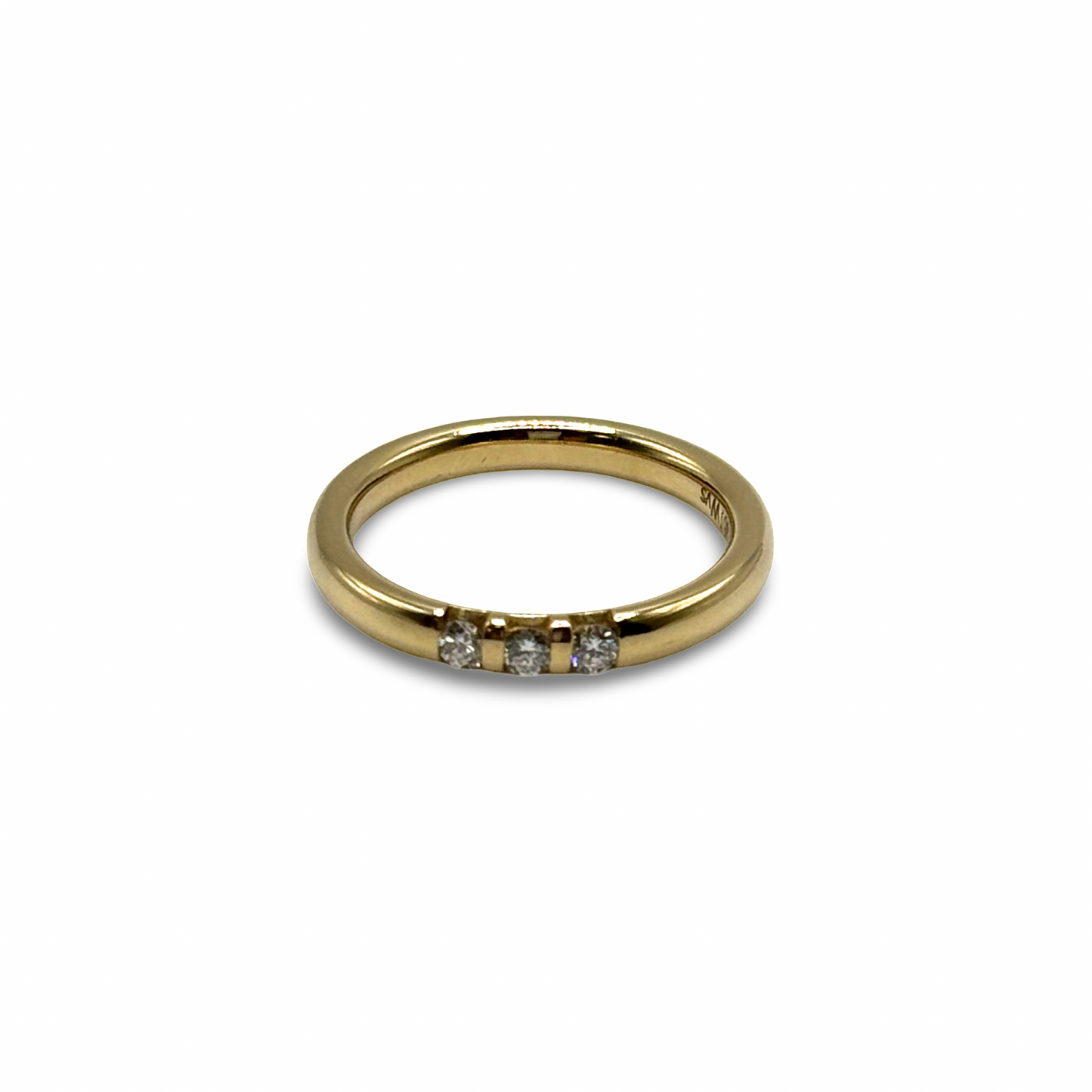 Ring Memoire Gelbgold 750 / 18kt Diamanten