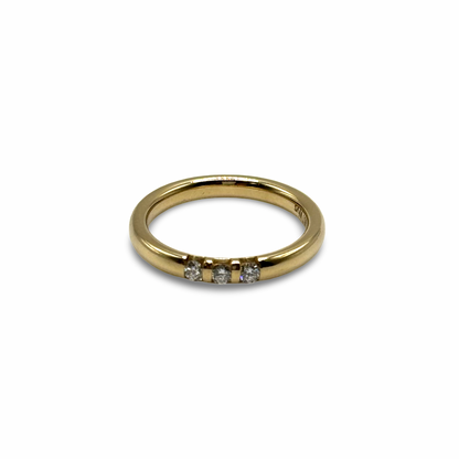 Ring Memoire Gelbgold 750 / 18kt Diamanten