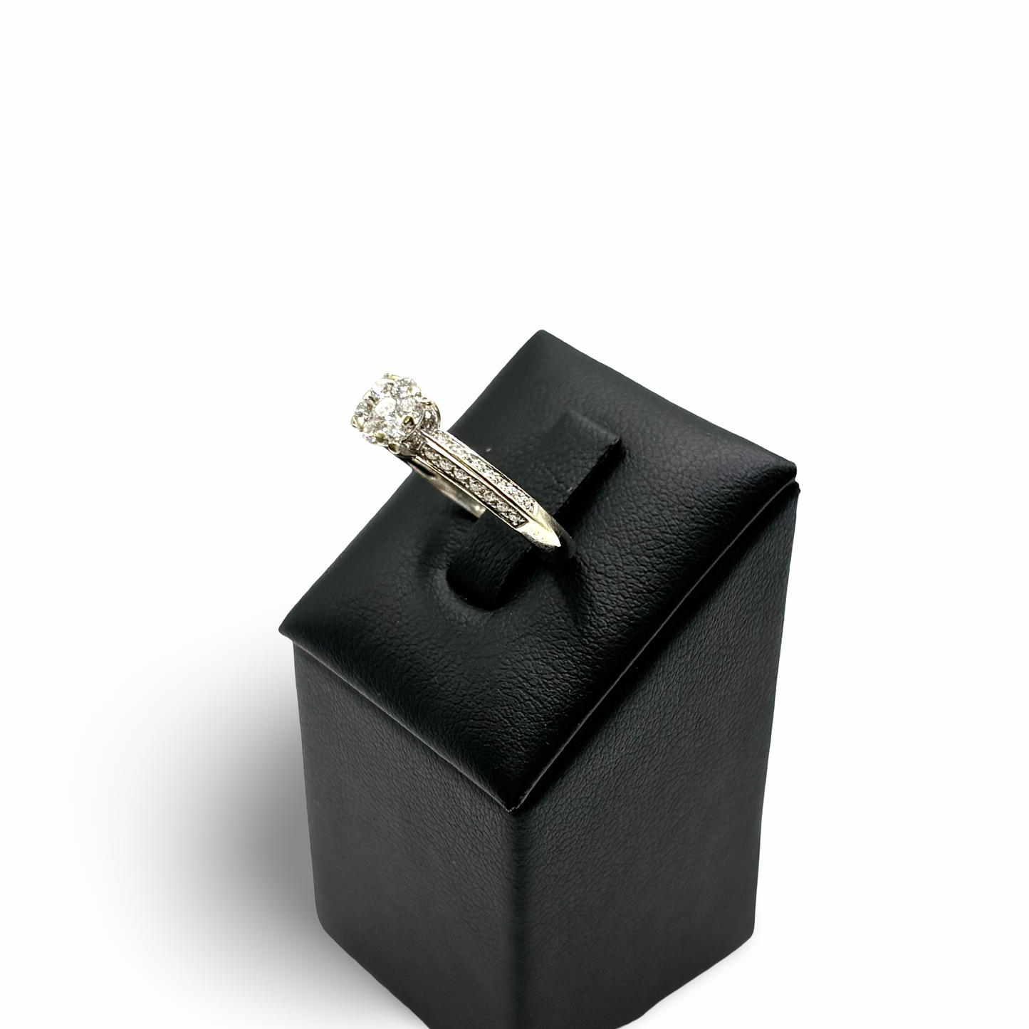 Ring Invisible Setting Solitär Weißgold 750 / 18kt Diamanten