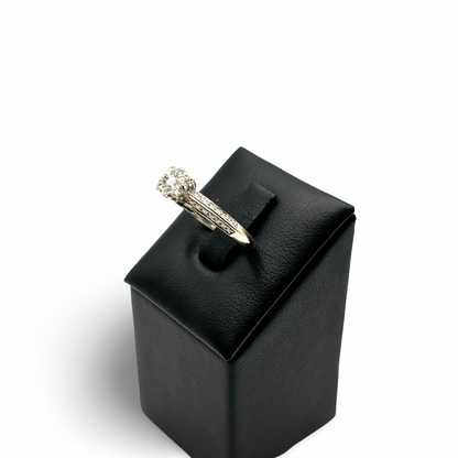 Ring Invisible Setting Solitär Weißgold 750 / 18kt Diamanten