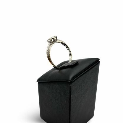 Ring Invisible Setting Solitär Weißgold 750 / 18kt Diamanten
