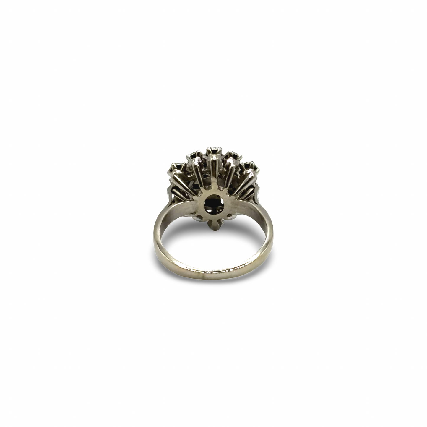 Ring Blütenoptik Weißgold 750 / 18kt Diamanten