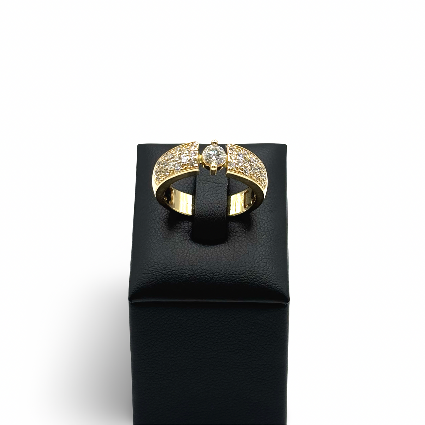 Ring Solitär Gelbgold 585 / 14kt Brillanten