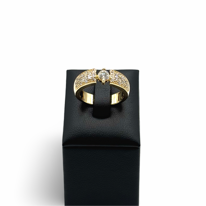 Ring Solitär Gelbgold 585 / 14kt Brillanten