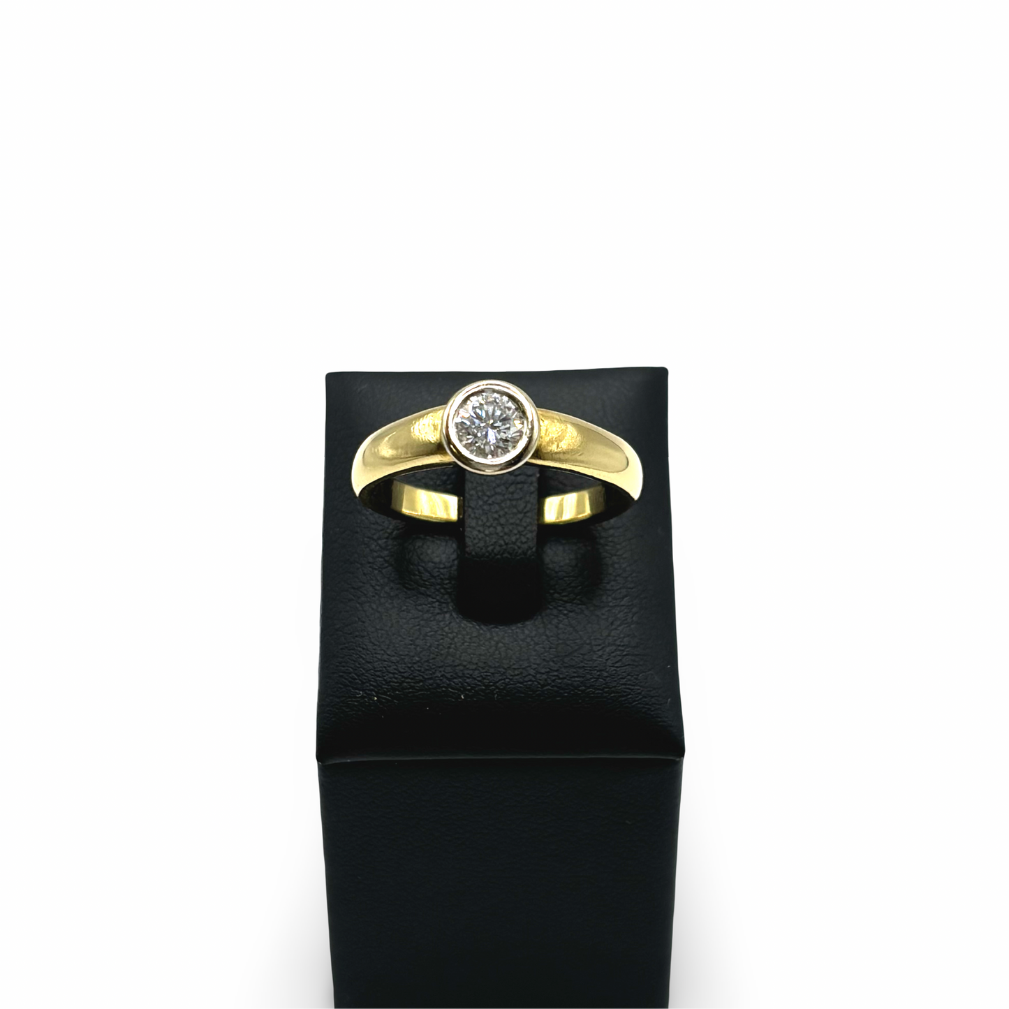 Ring Solitär Gelbgold 750 / 18kt Brillant