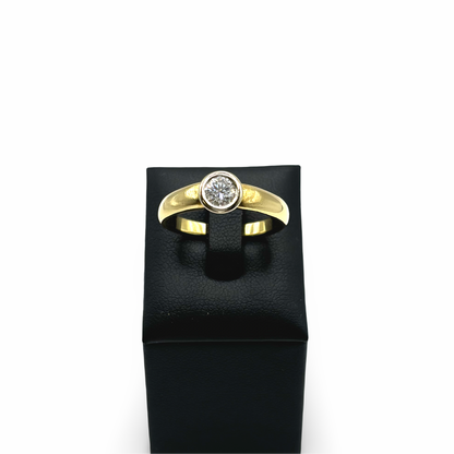 Ring Solitär Gelbgold 750 / 18kt Brillant