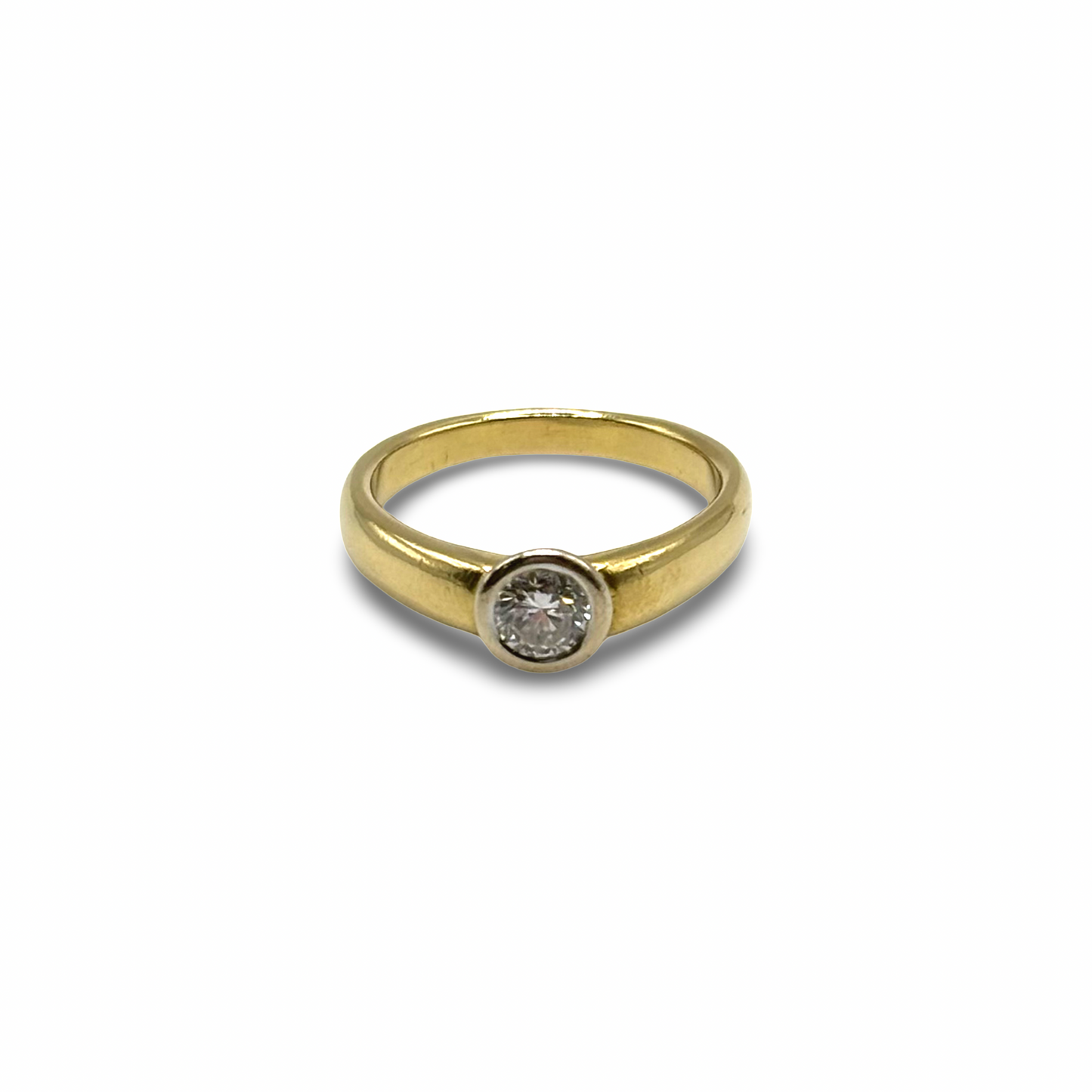Ring Solitär Gelbgold 750 / 18kt Brillant