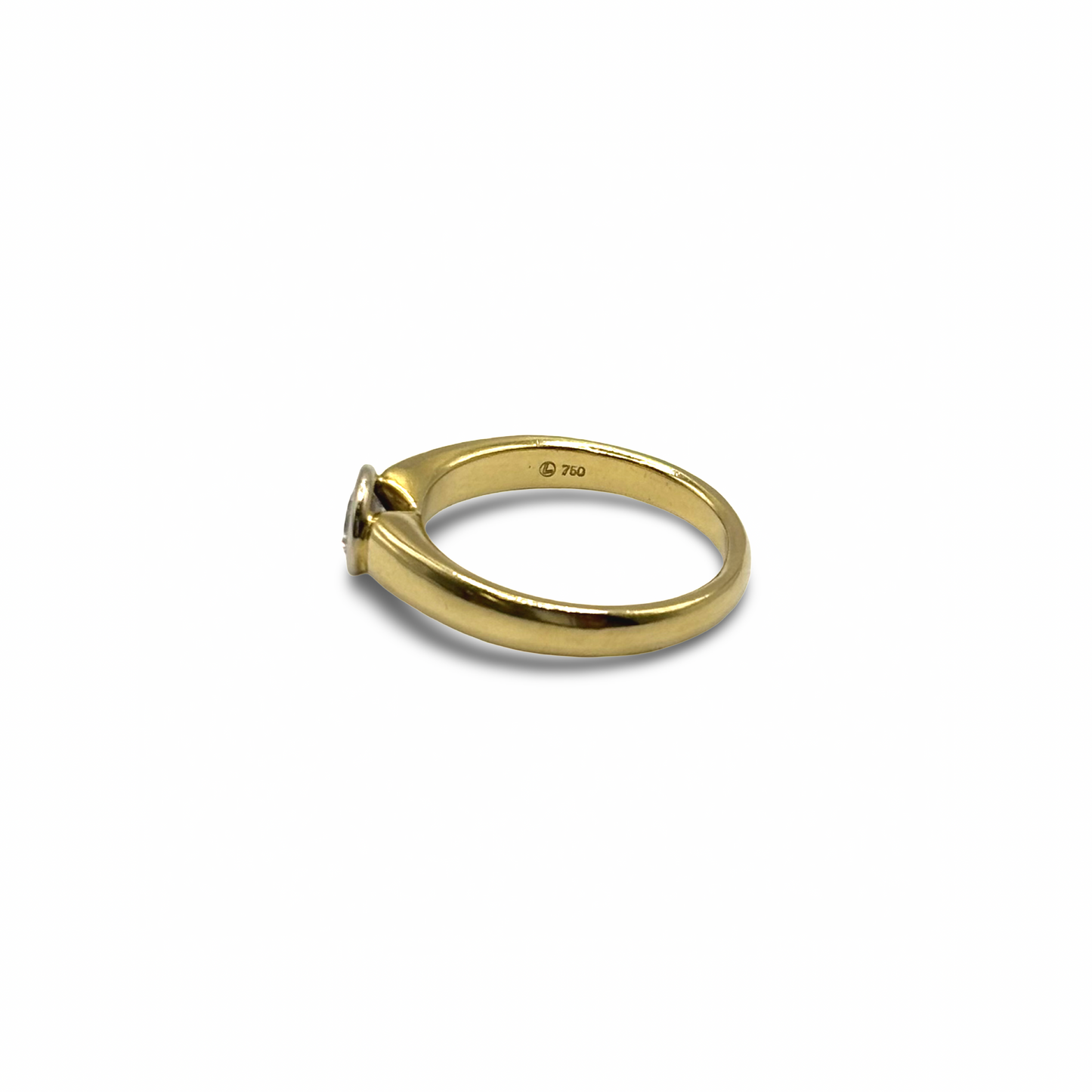 Ring Solitär Gelbgold 750 / 18kt Brillant