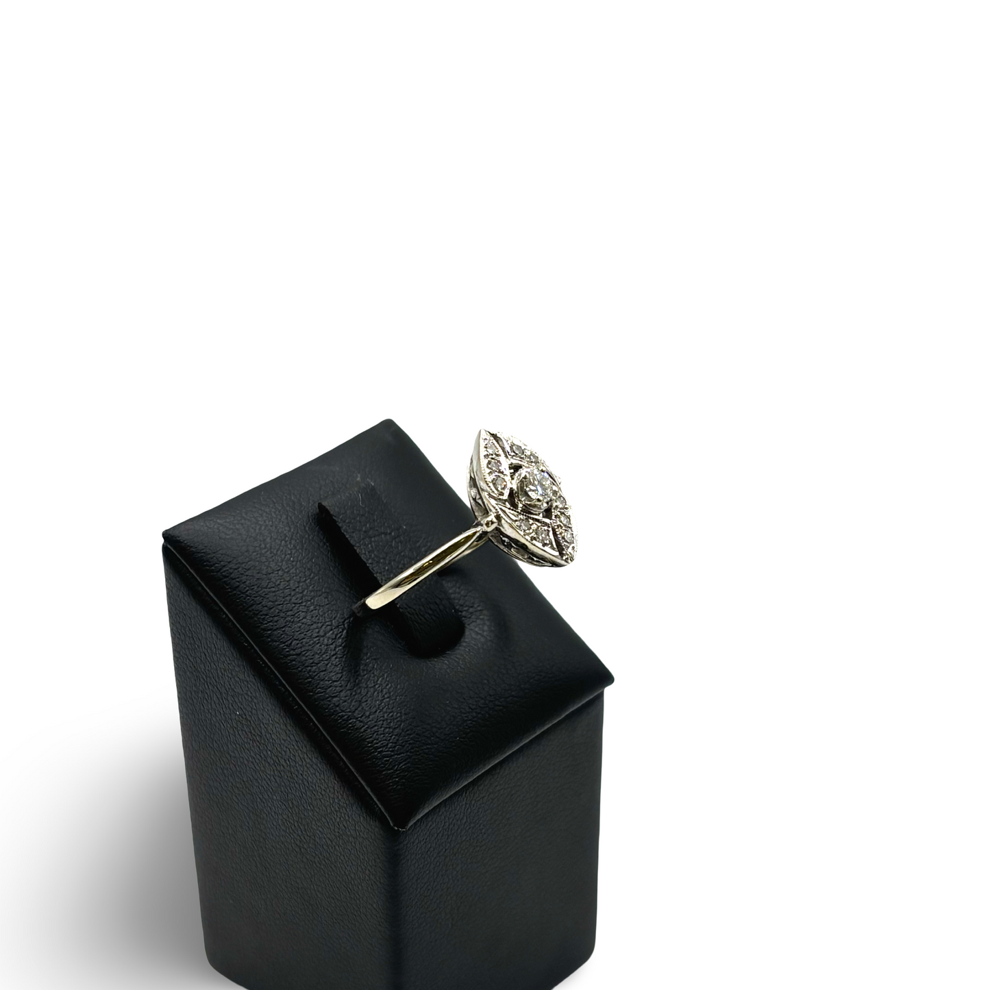 Ring Art Deco Weißgold 585 / 14kt Diamant