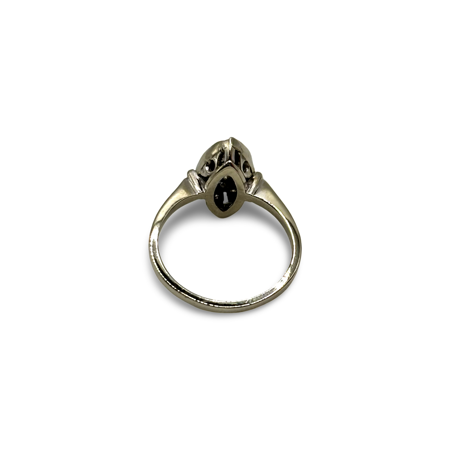 Ring Art Deco Weißgold 585 / 14kt Diamant