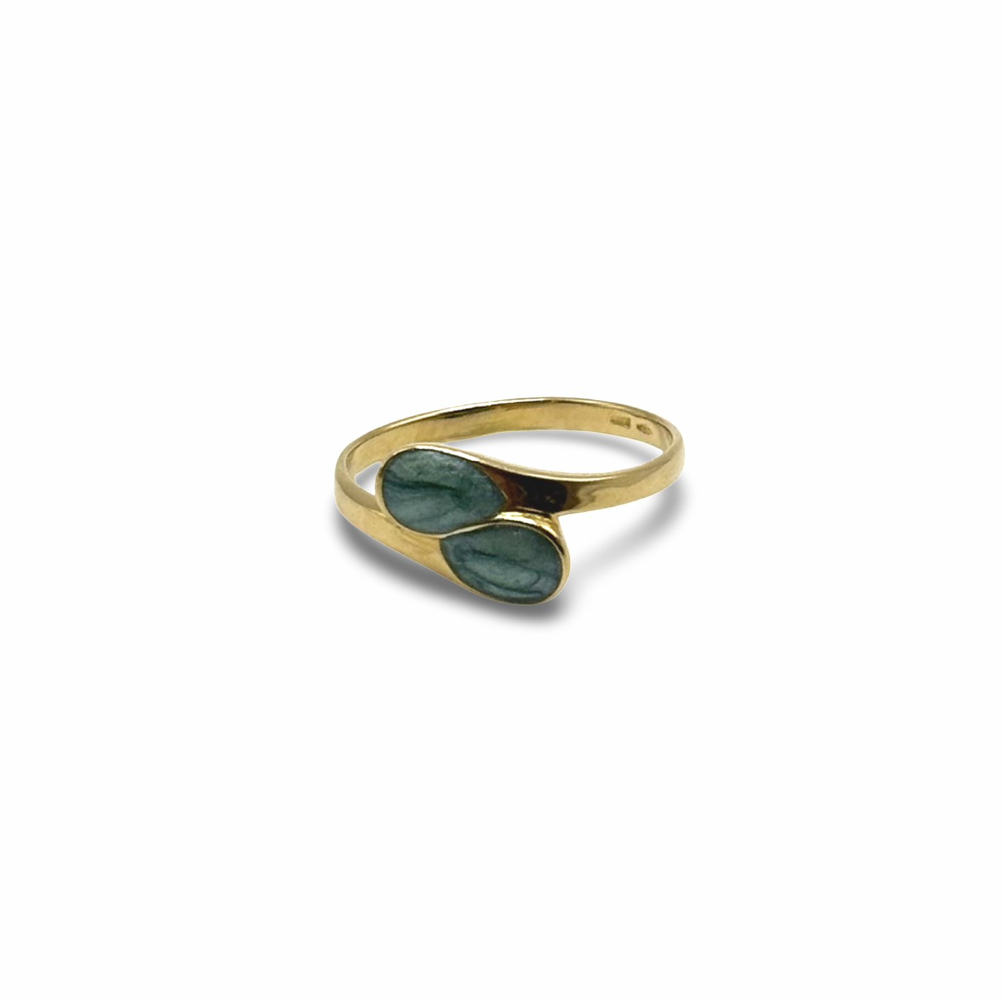 Ring Gelbgold 585 / 14kt synthetische Steine