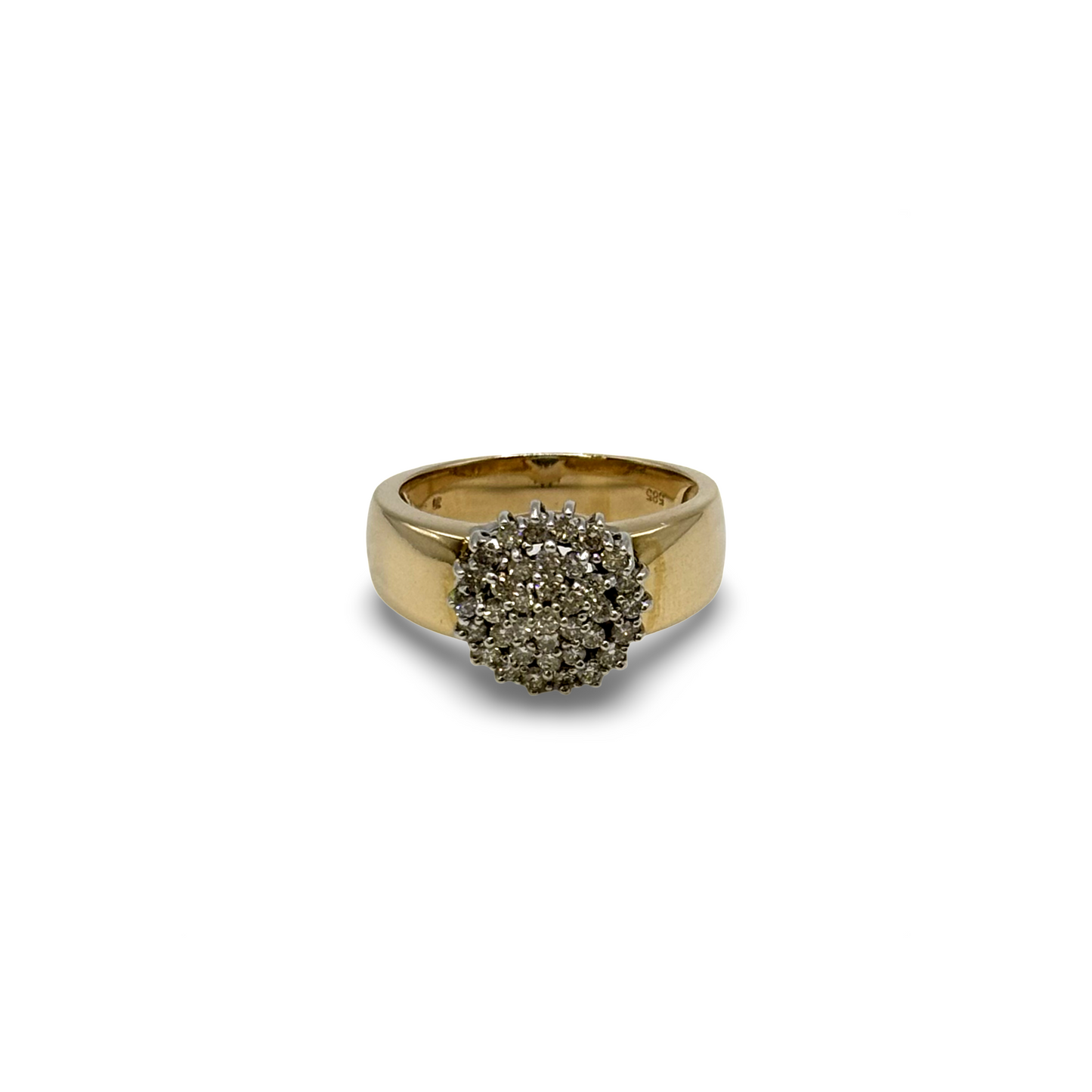Ring Gelbgold 585 / 14kt Diamant Krone