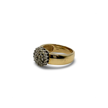 Ring Gelbgold 585 / 14kt Diamant Krone