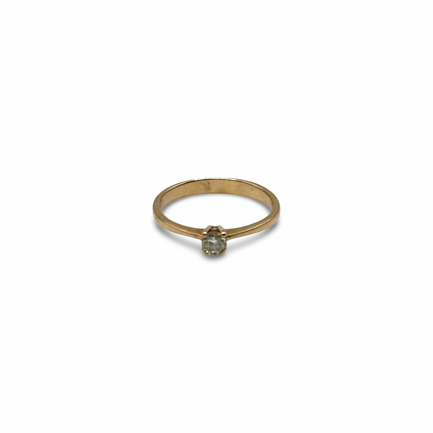 Ring Solitär Roségold 585 / 14kt Diamant