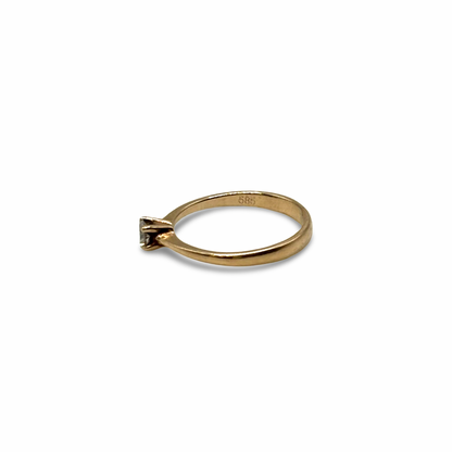 Ring Solitär Roségold 585 / 14kt Diamant