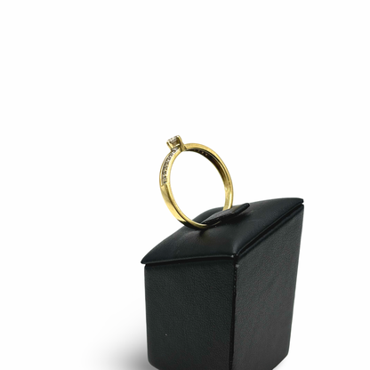 Ring Solitär Gelbgold 375 / 9kt Diamanten